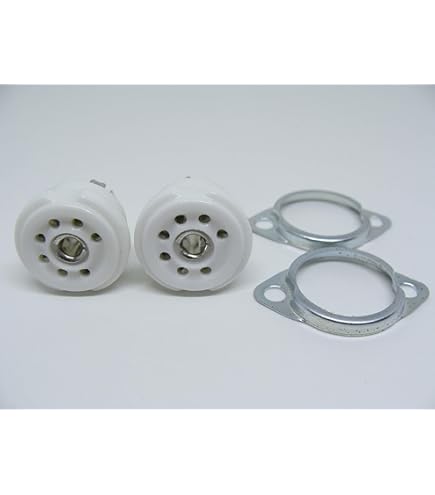 Amazon.co.jp: 真空管ソケット 9ピンMT管 9PIN-MT セラミック製 ネジ穴