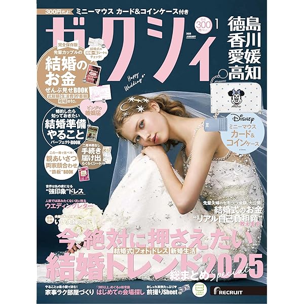 ゼクシィ首都圏 2026年 1月号 特別付録 【ミニーマウス】カード