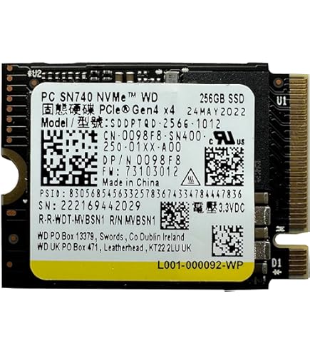 Amazon | KIOXIA SSD 256GB M.2 2230 30mm NVMe PCIe 4.0 Gen 4 x 4