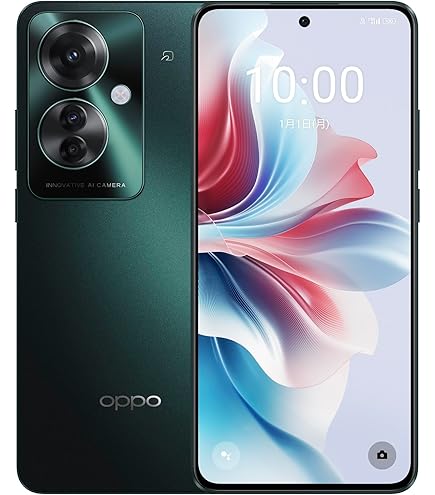 Amazon | SIMフリー AU OPPO Reno7 A OPG04 [スターリー ブラック] 6GB