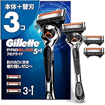 Amazon.co.jp: Gillette ジレット 髭剃り 本体 替刃 3個 カミソリ 剃刀