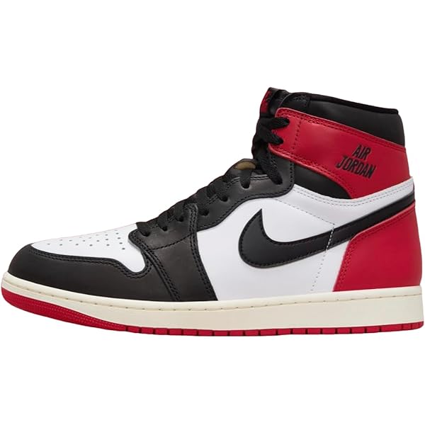 Amazon.com | Air Jordan 1 Mid Gym Red Black White (GS) | Basketball