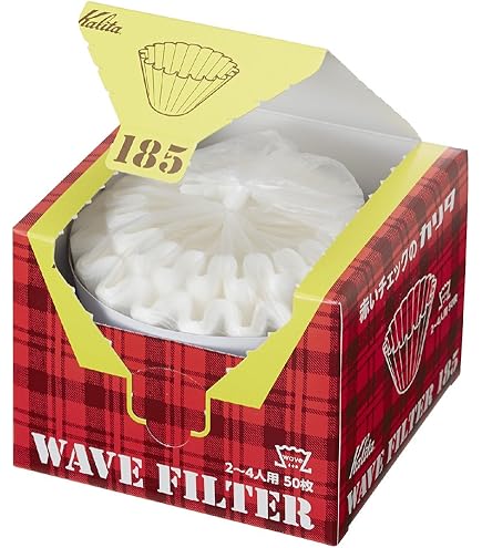 Amazon.com: Kalita Wave Paper Coffee Filters I Larger Size 185 I