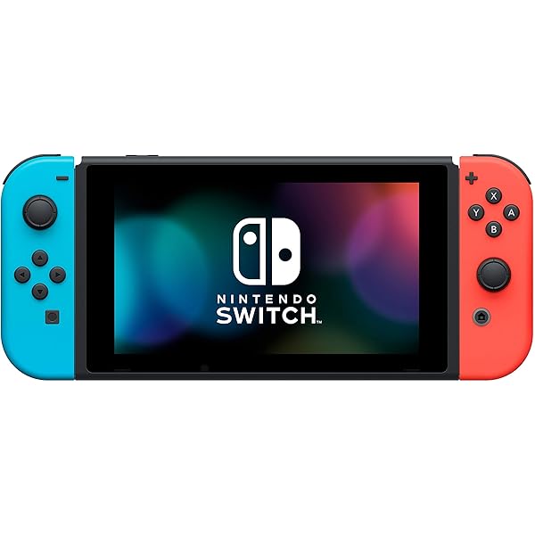 Amazon.com: Nintendo Switch with Neon Blue and Red Joy-Con