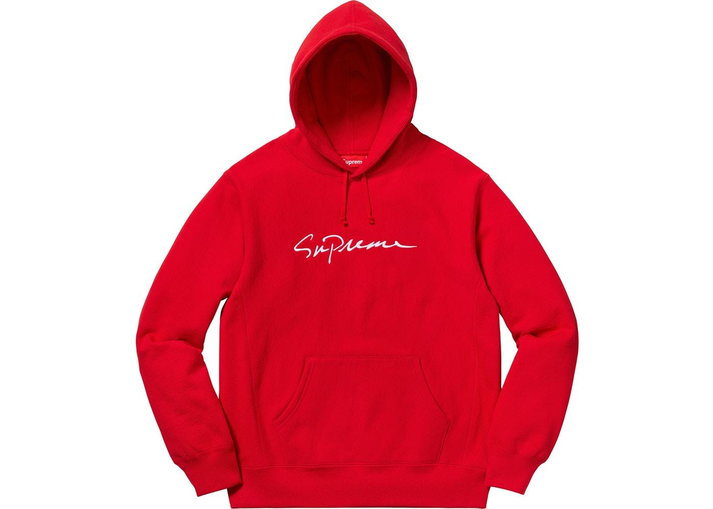 Supreme Classic Script Hooded Sweatshirt Red - StockX News