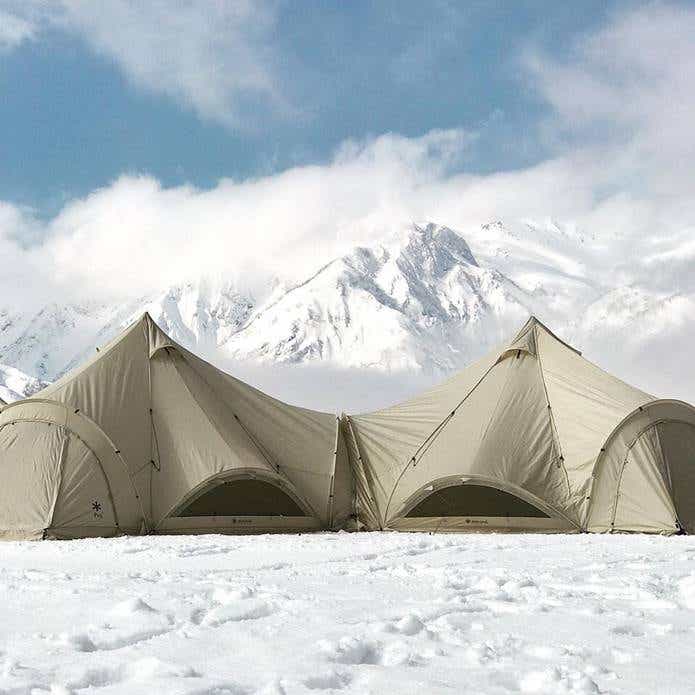 購入者インタビュー】スノーピーク発の巨大テント「スピアヘッド」の