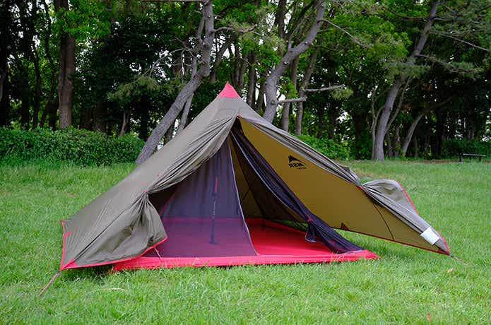 MSRの新作モノポールシェルター「フロントレンジ」＆「バグシェルター