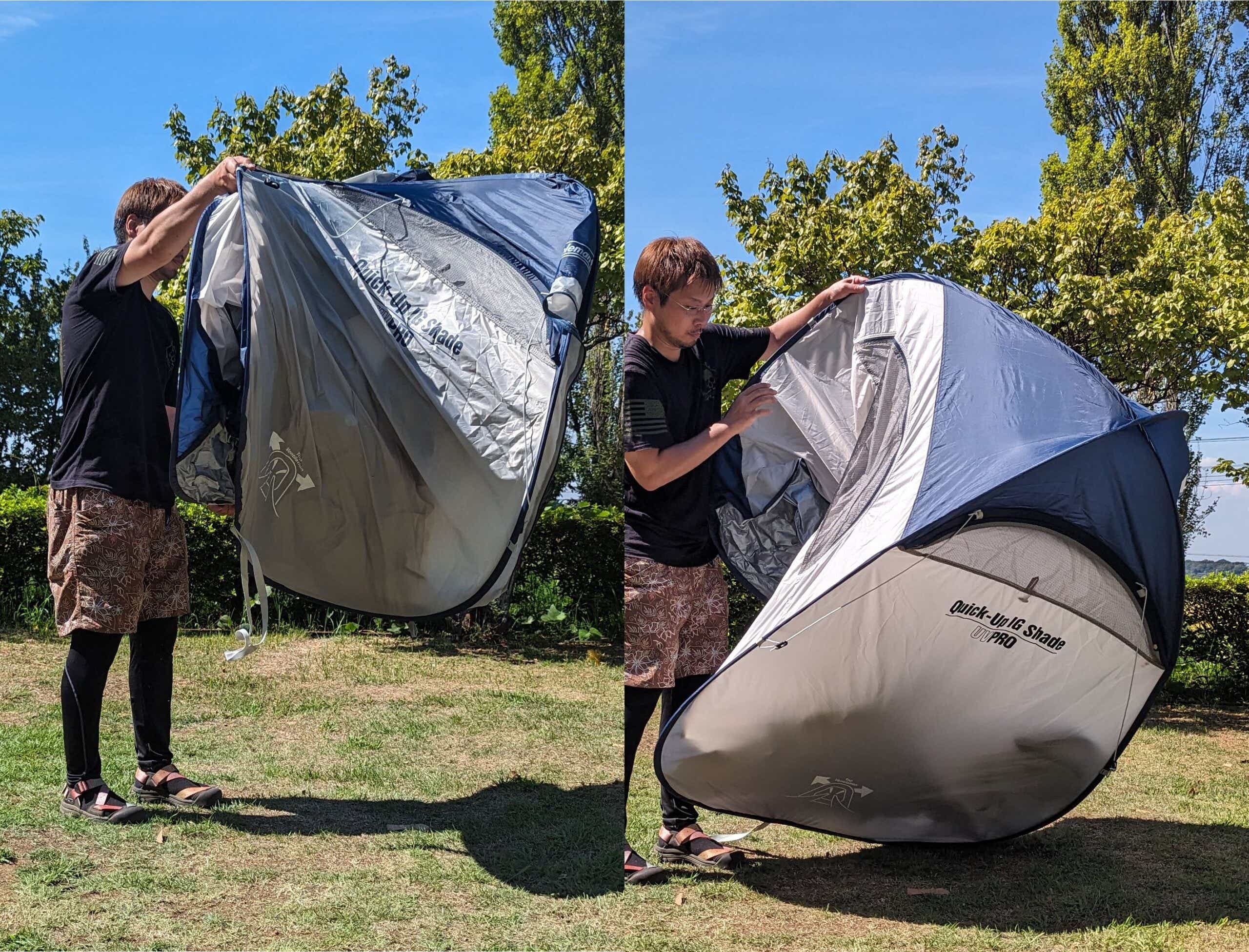 設営レビュー！】コールマン クイックアップIGシェードを実際に使った