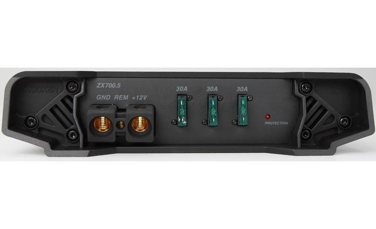 Kicker 10ZX700.5 5-channel amplifier — 70 watts RMS x 4 at 4 ohms