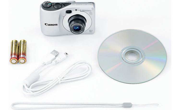 Canon PowerShot A1200 (Silver) 12.1-megapixel digital camera with