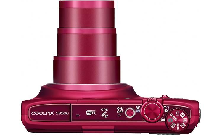 Nikon Coolpix S9500 (Red) 18.1-megapixel digital camera with 22X