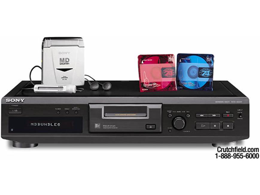 Sony MDS-JE330/MZ-E33 MiniDisc bundle Home/portable MD bundle with