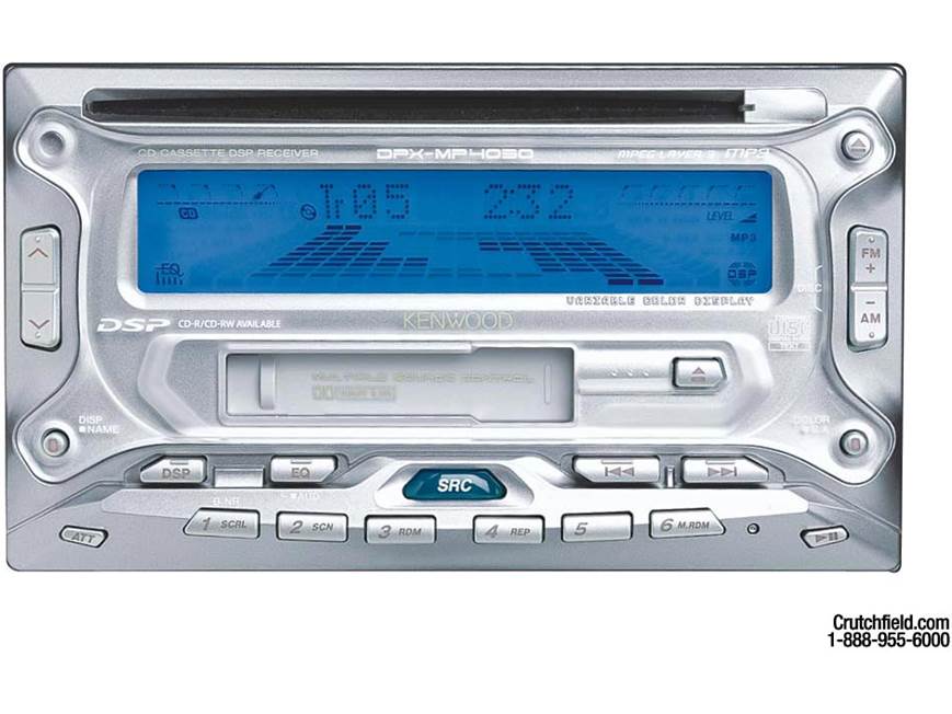 Kenwood DPX-MP4030 CD/MP3/Cassette Receiver at Crutchfield