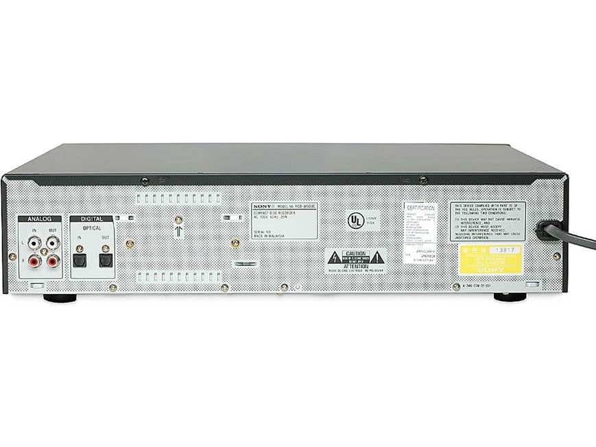 Sony RCD-W500C CD recorder + 5-disc changer at Crutchfield