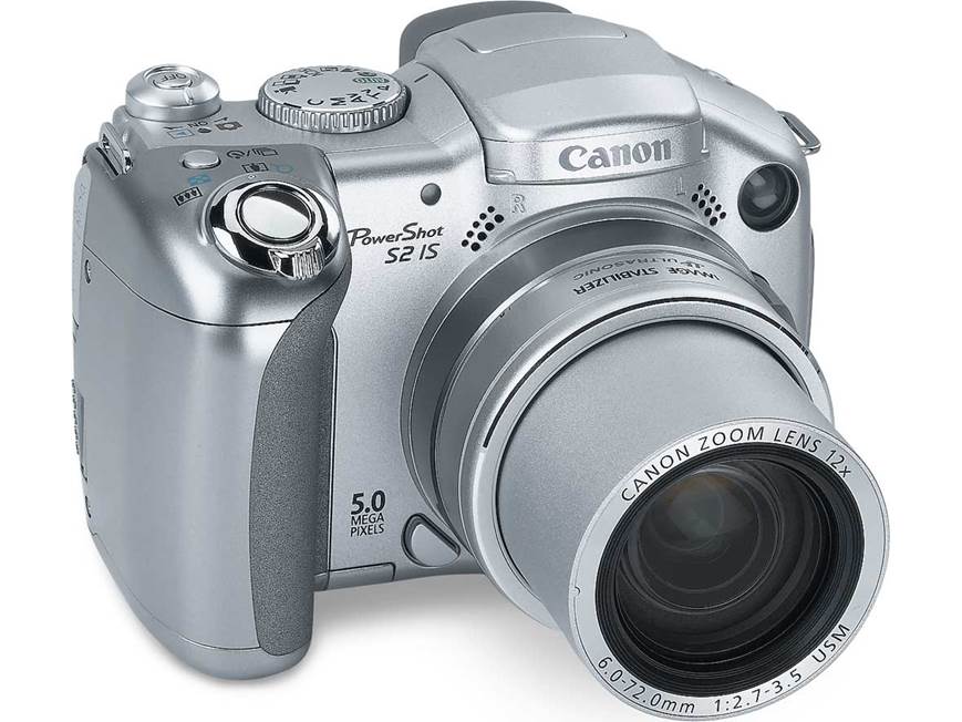 Canon PowerShot S2 IS 5-megapixel digital camera with 12X optical