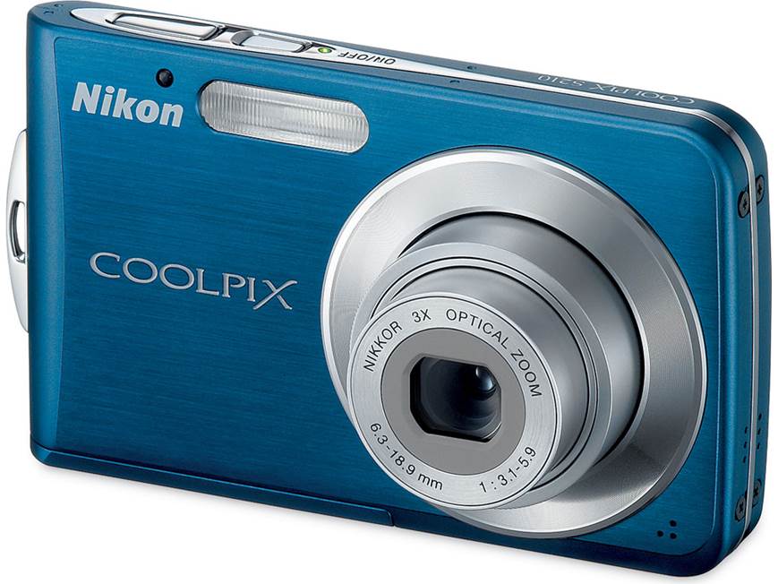 Nikon Coolpix S210 (Blue) 8-megapixel digital camera with 3X