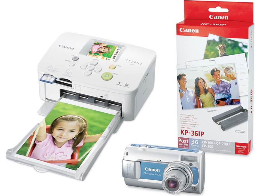 Canon PowerShot A470 Package Digital camera, compact photo printer