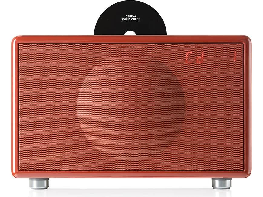 Geneva Sound System Model L (Red) CD player/radio with iPod® and