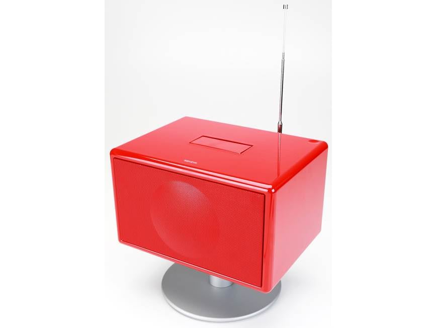 Geneva Sound System Model S (Red) Clock Radio with dock for iPod