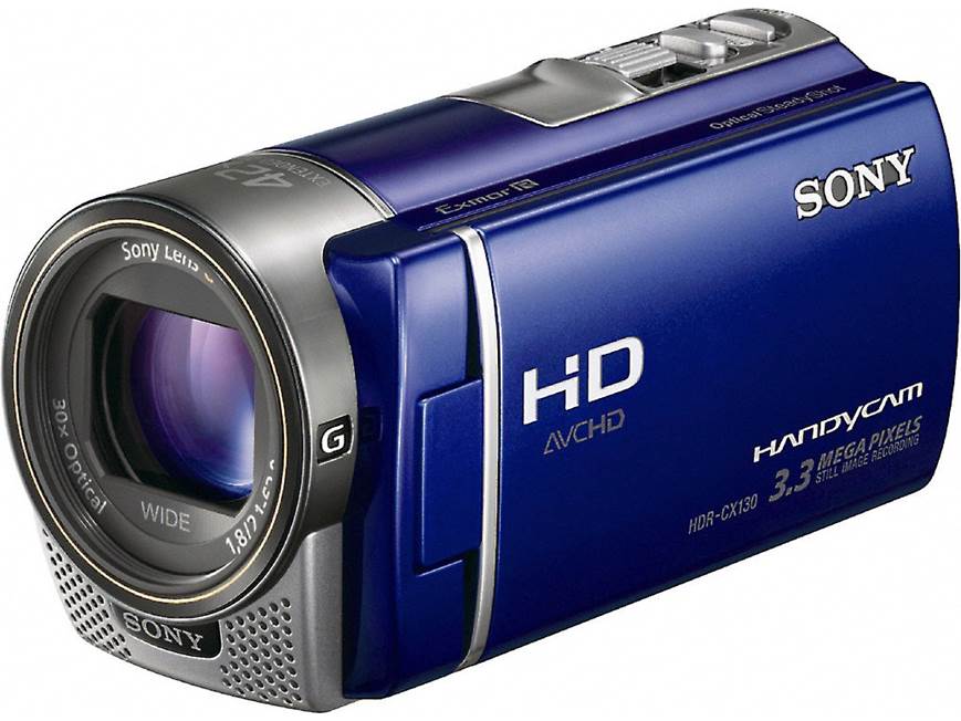 Sony Handycam® HDR-CX130 (Blue) High-definition camcorder (Blue