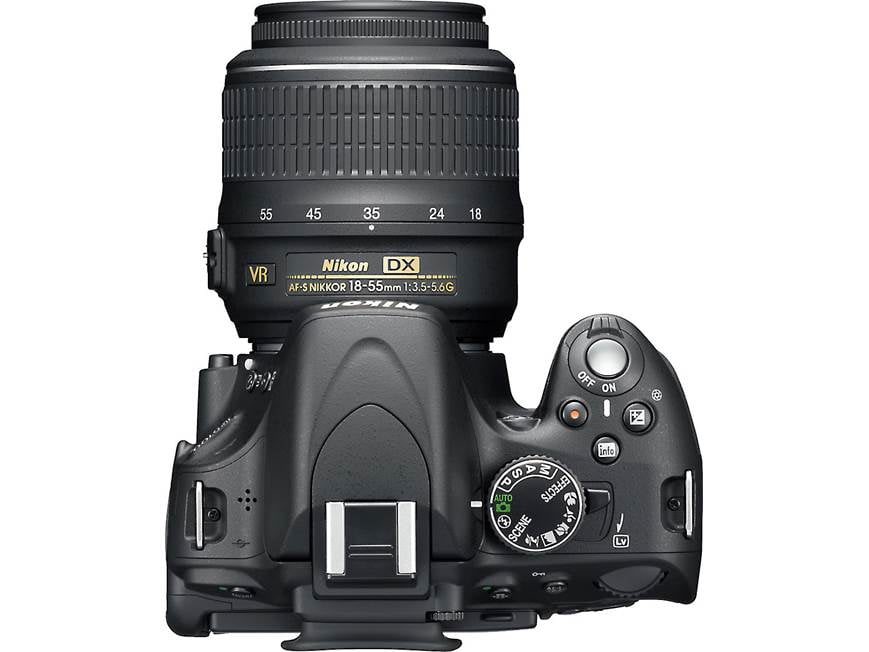 Nikon D5100 Kit 16.2-megapixel digital SLR camera with 18-55mm