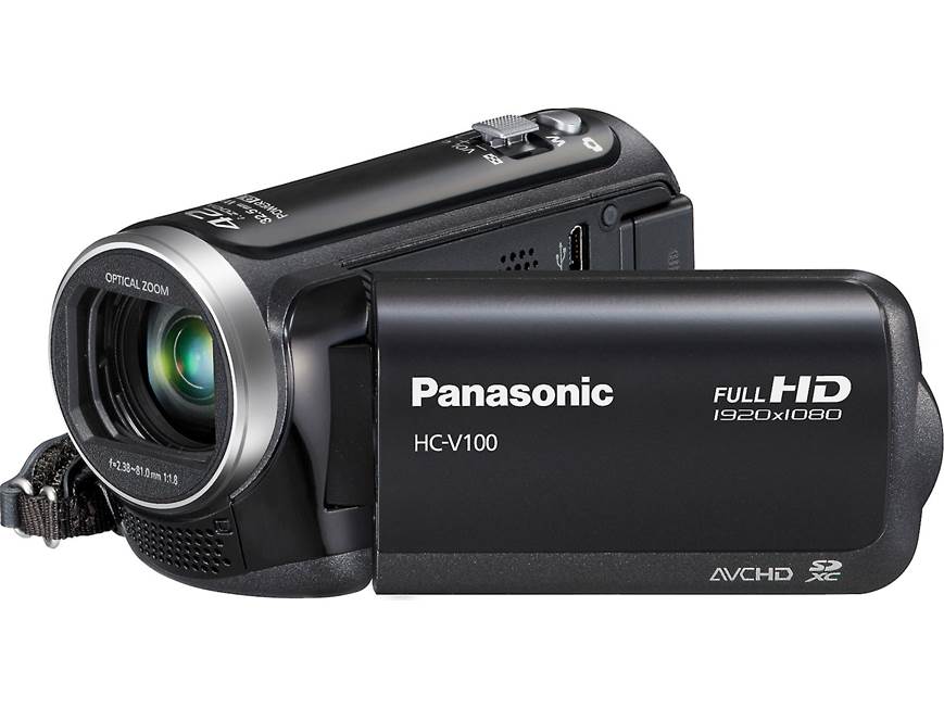 Panasonic HC-V100M HD camcorder with 16GB of flash memory at