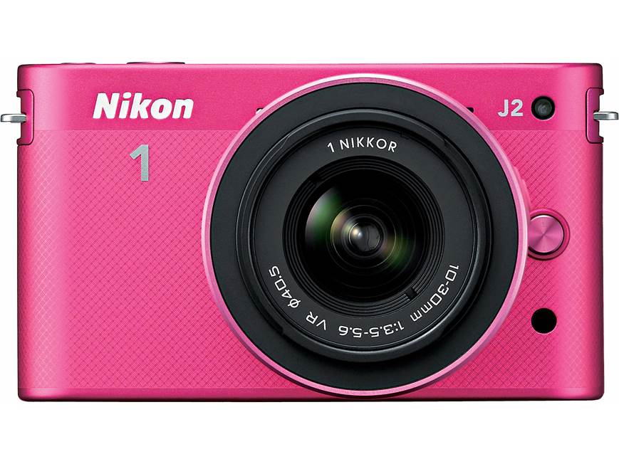 Nikon 1 J2 Dual Lens Kit with 10-30mm and 30-110mm VR lenses (Pink