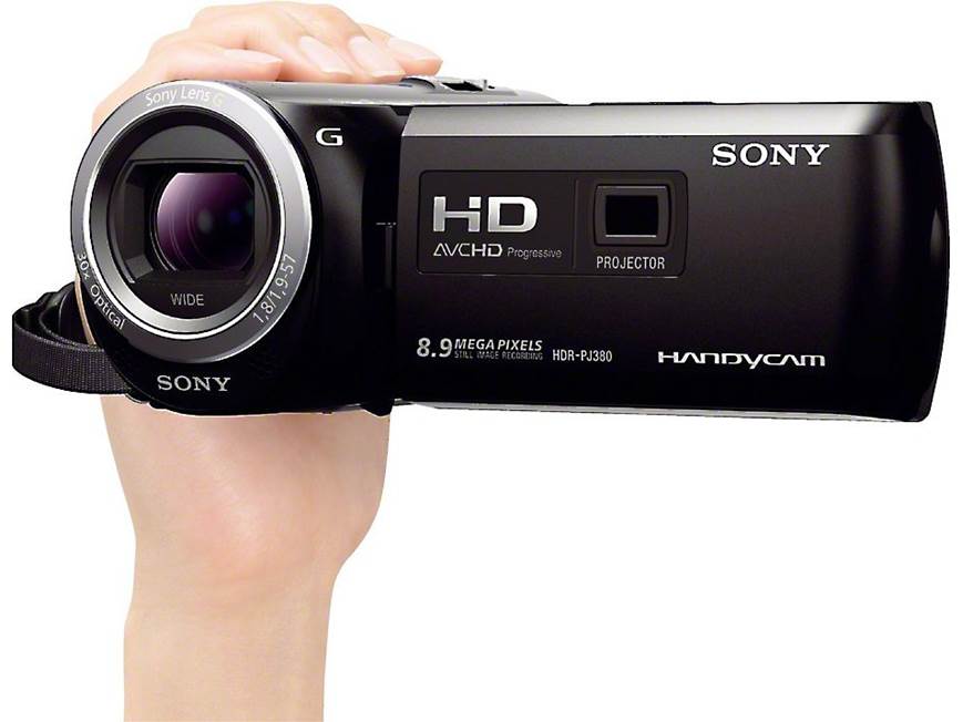 Sony Handycam® HDR-PJ380 High-definition projection camcorder with