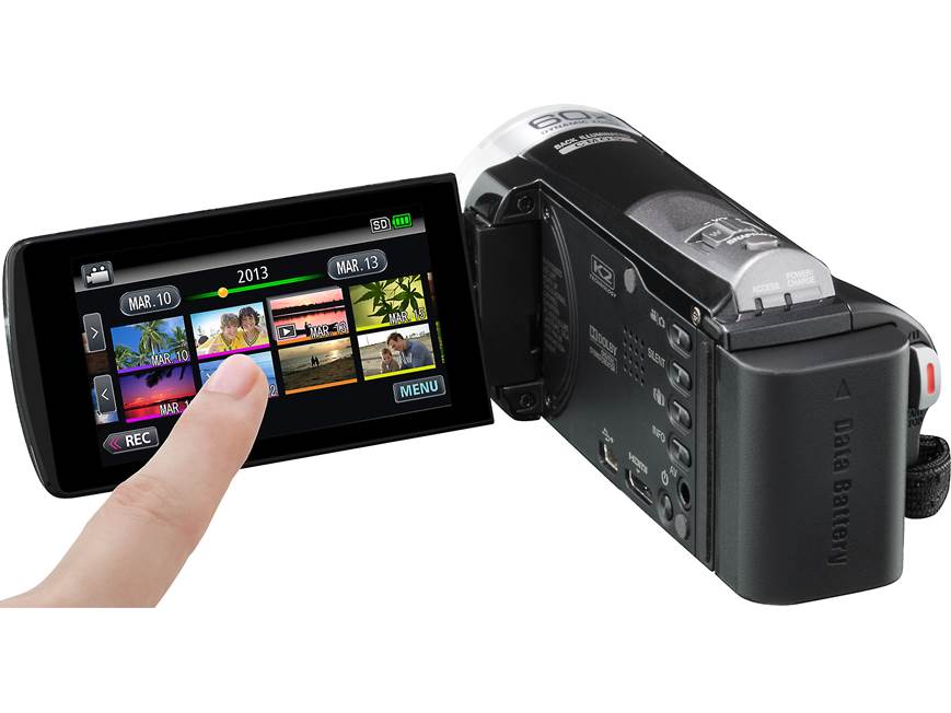 JVC Everio GZ-EX355 40X optical zoom HD camcorder with Wi-Fi® and