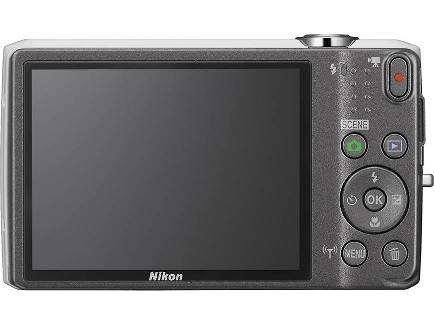 Nikon Coolpix S6800 (White) 16-megapixel digital camera with 12X