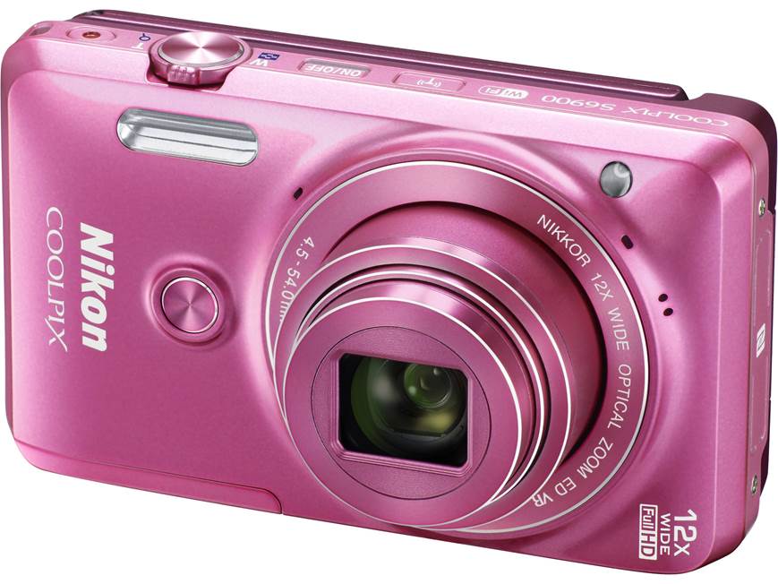 Nikon Coolpix S6900 (Pink) 16-megapixel camera with 12X optical