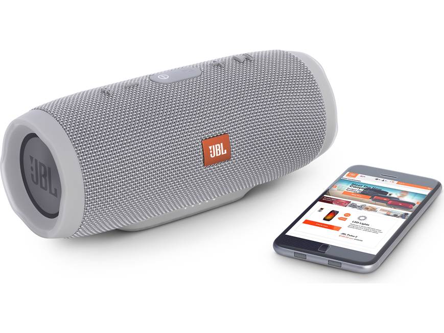 JBL Charge 3 (Gray) Waterproof portable Bluetooth® speaker (Gray