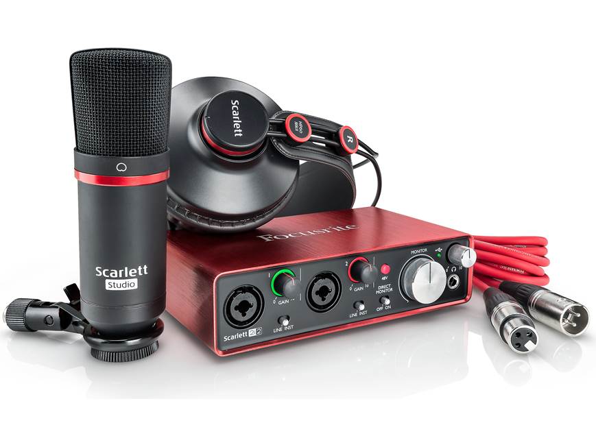 Focusrite Scarlett 2i2 Studio (Second Generation) Home recording