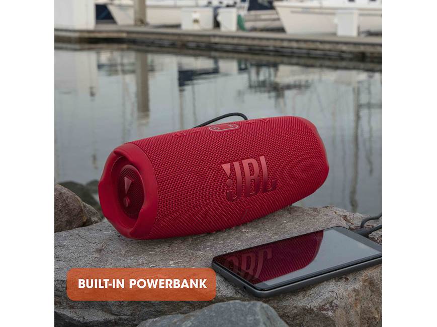 JBL Charge 5 (Red) Waterproof portable Bluetooth® speaker (Red) at