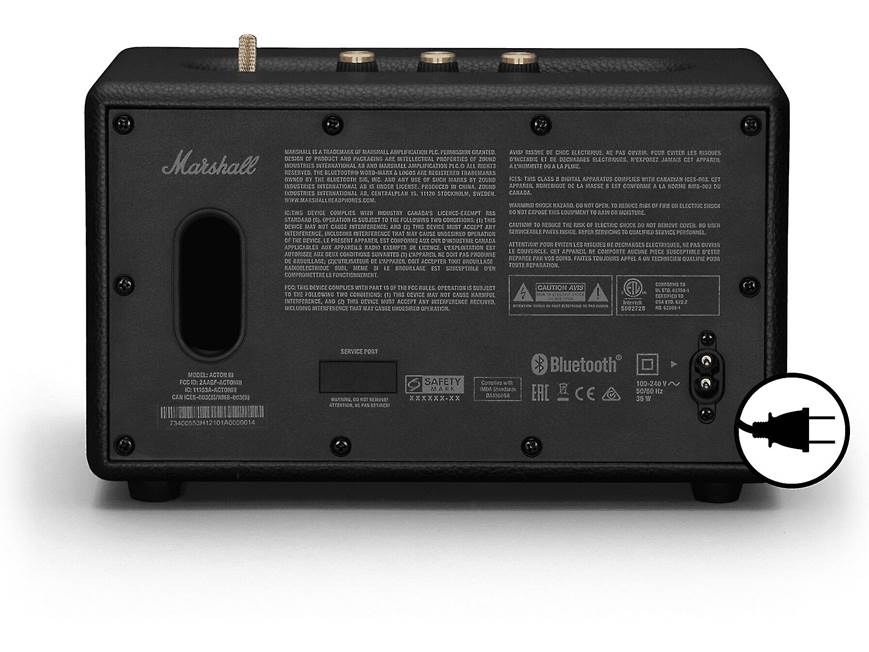 Marshall Acton III (Black) Powered Bluetooth® speaker (Black) at