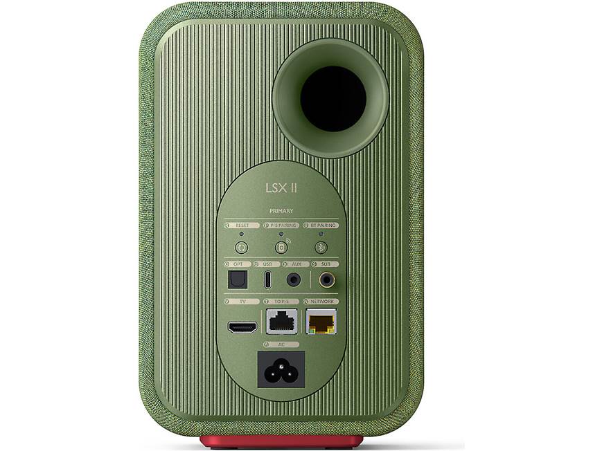 KEF LSX II (Olive Green, Fabric) Powered speakers with Wi-Fi