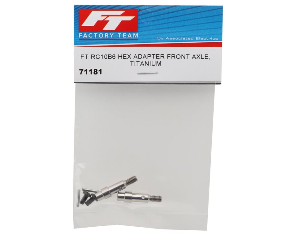 Team Associated RC10B6/RC10B7 Factory Team Titanium Hex Adapter