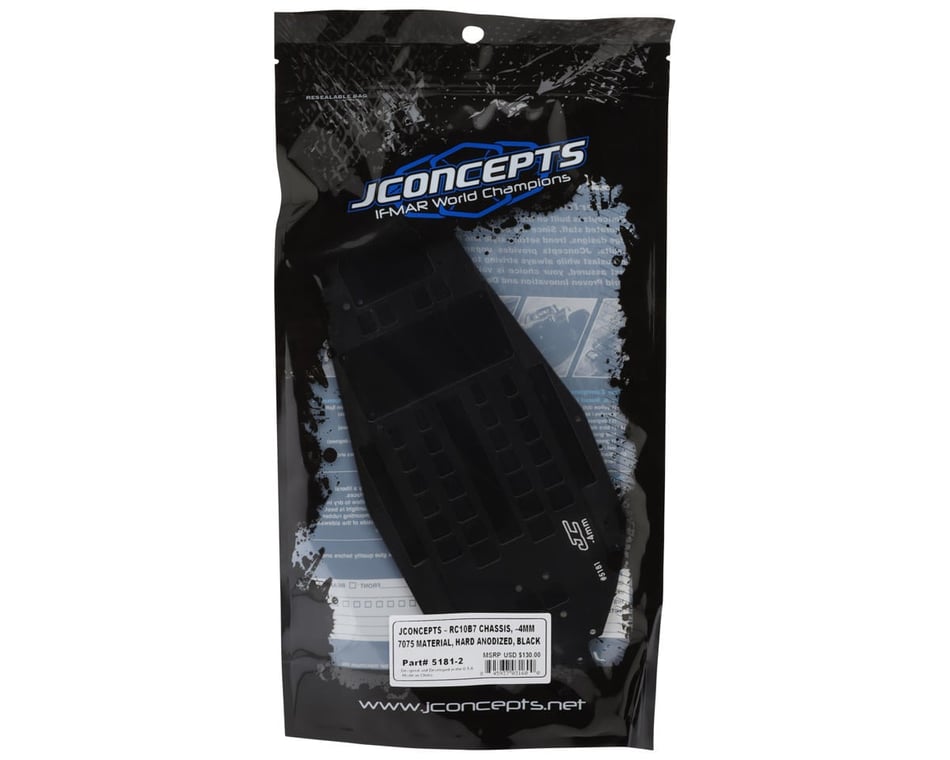 JConcepts Team Associated RC10B7 Hard Anodized Aluminum Chassis