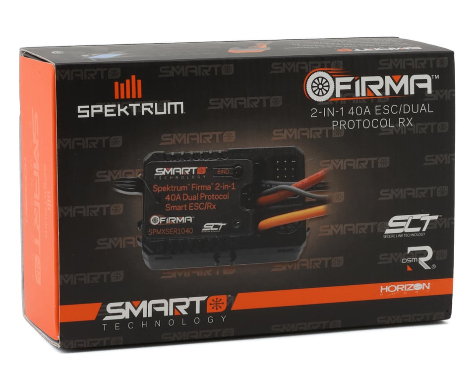 Spektrum RC Firma 40 Amp Brushed Smart 2-in-1 ESC & Dual Protocol