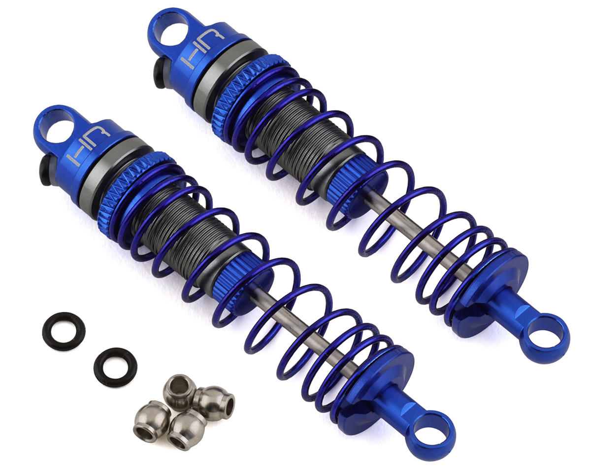 Hot Racing Losi Mini-T 2.0 Aluminum Rear Threaded Shock Set (Blue