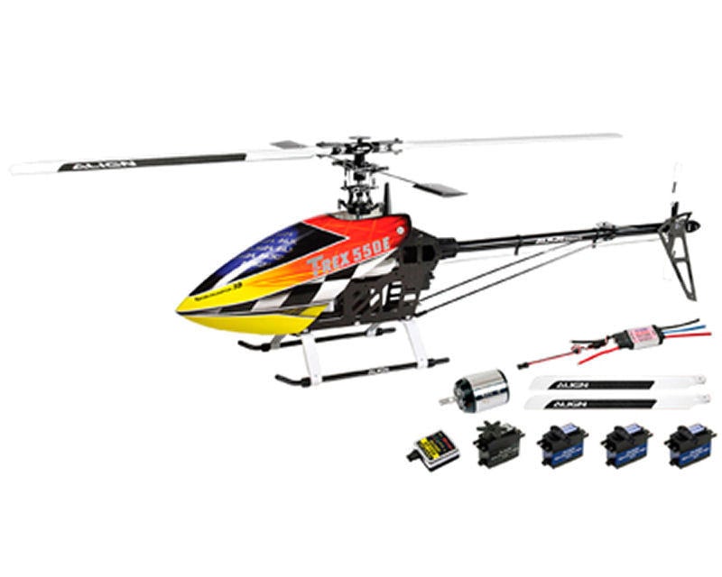 Align T-Rex 550E Helicopter Combo Kit w/Motor, ESC, 4 Servos