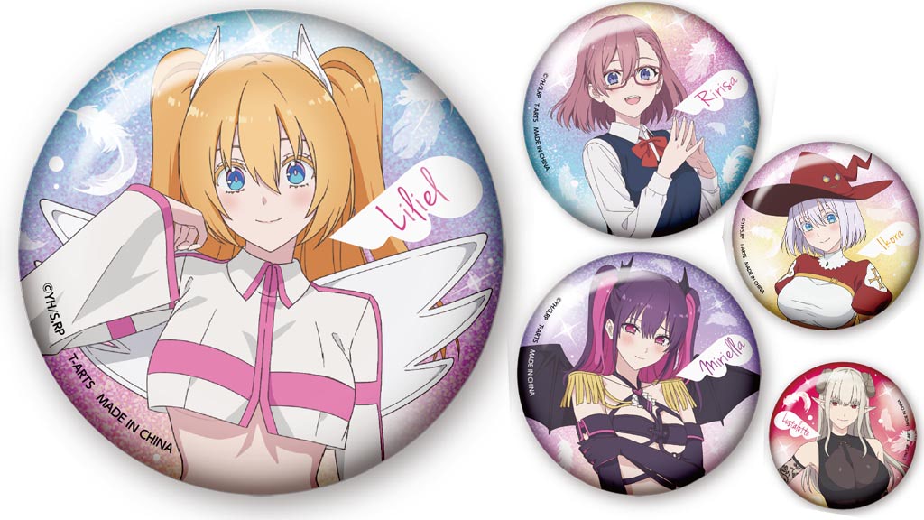 2.5次元の誘惑』のコスプレイヤーたちがお手軽ガチャの缶バッジに