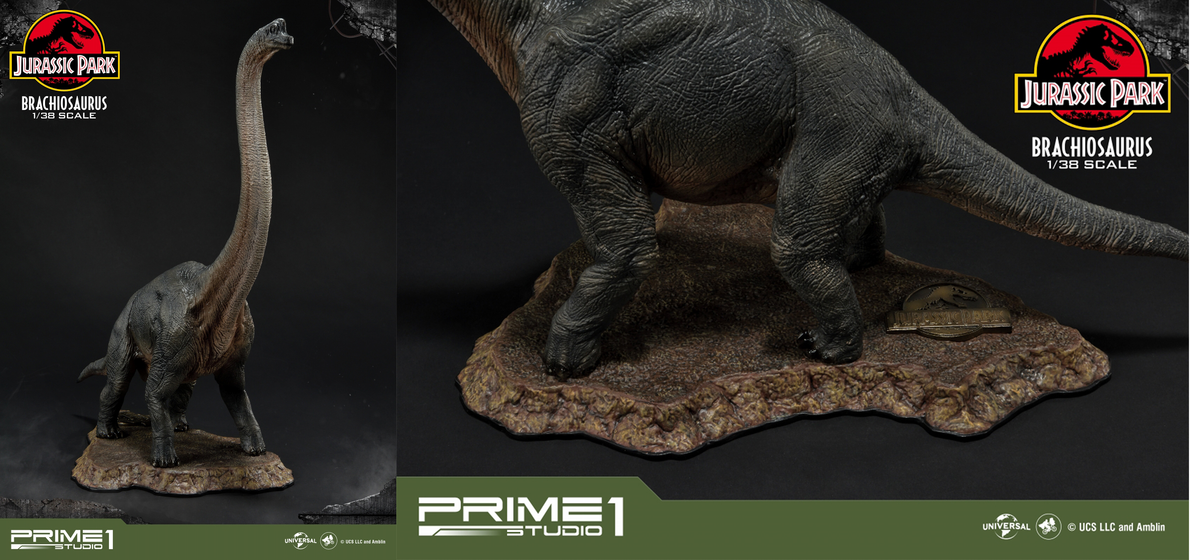 ジュラシック・パーク』大型竜ブラキオサウルスの荘厳な姿をお手元で