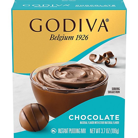 Godiva Chocolate Instant Pudding Mix - 3.7 Oz - jewelosco