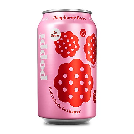 Poppi Raspberry Rose Prebiotic Soda - 12 Fl. Oz. - pavilions