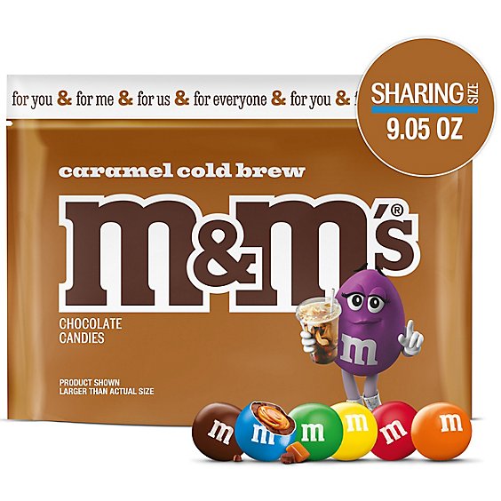 M&m's Caramel Cold Brew Stand Up Pouch 9.05 Ounces Per Bag - 9.05