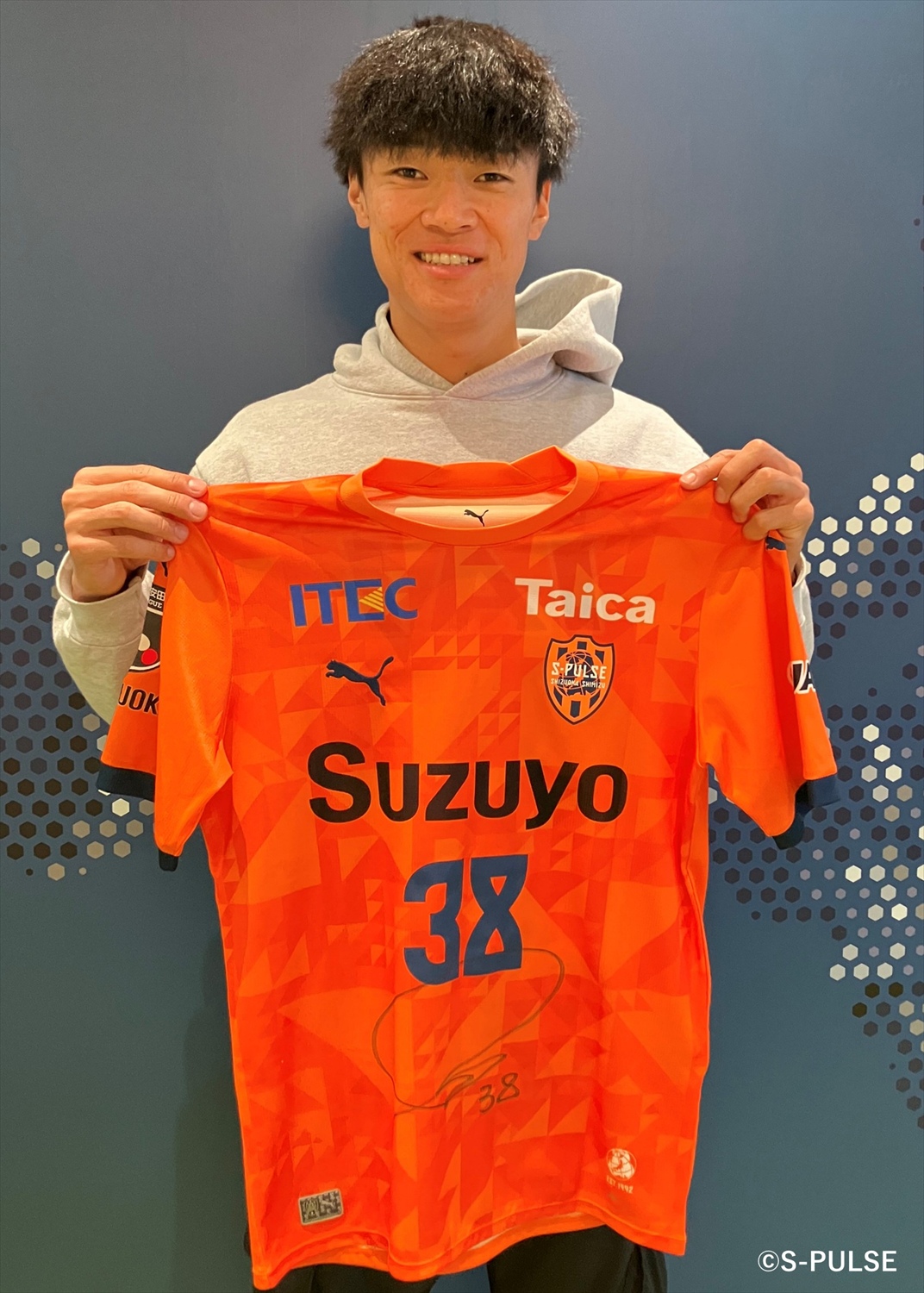 新品】乾貴士選手 直筆サイン入りTシャツ エスパルス 2024-1】清水