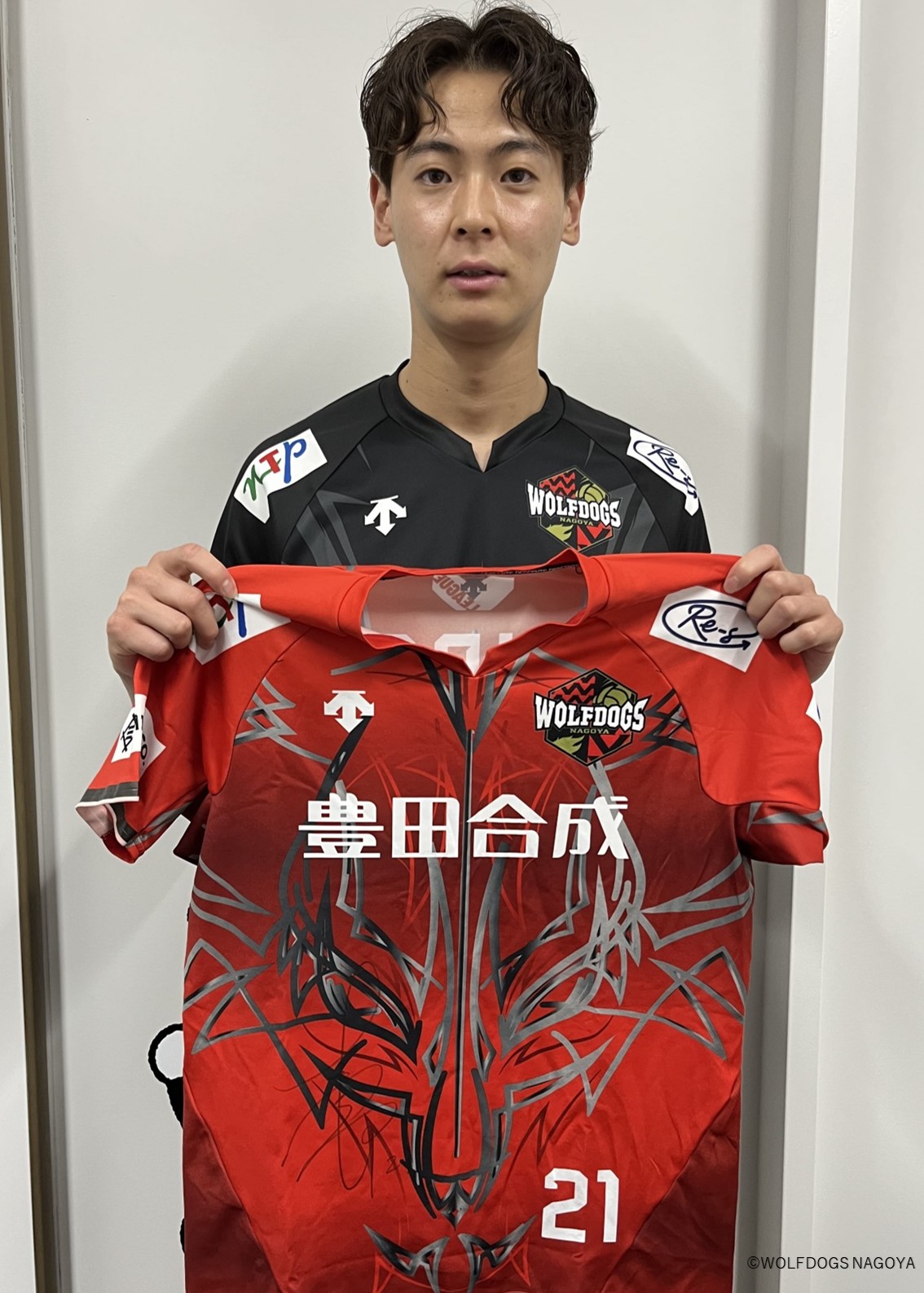 ウルフドッグス名古屋 レプリカユニフォーム ブラック 12 水町泰杜選手
