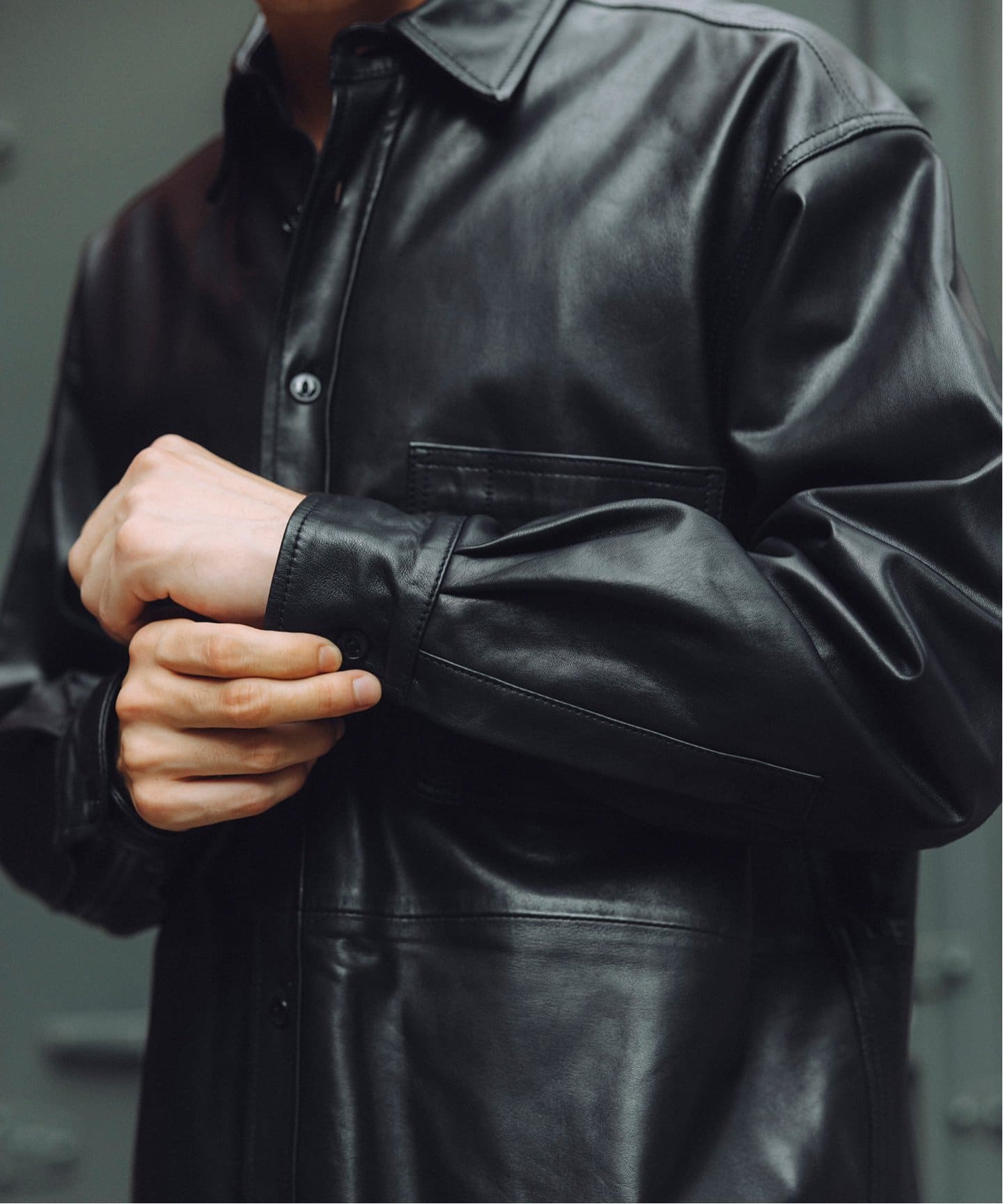 ラムレザー ワークシャツ（レザージャケット）｜JOURNAL STANDARD