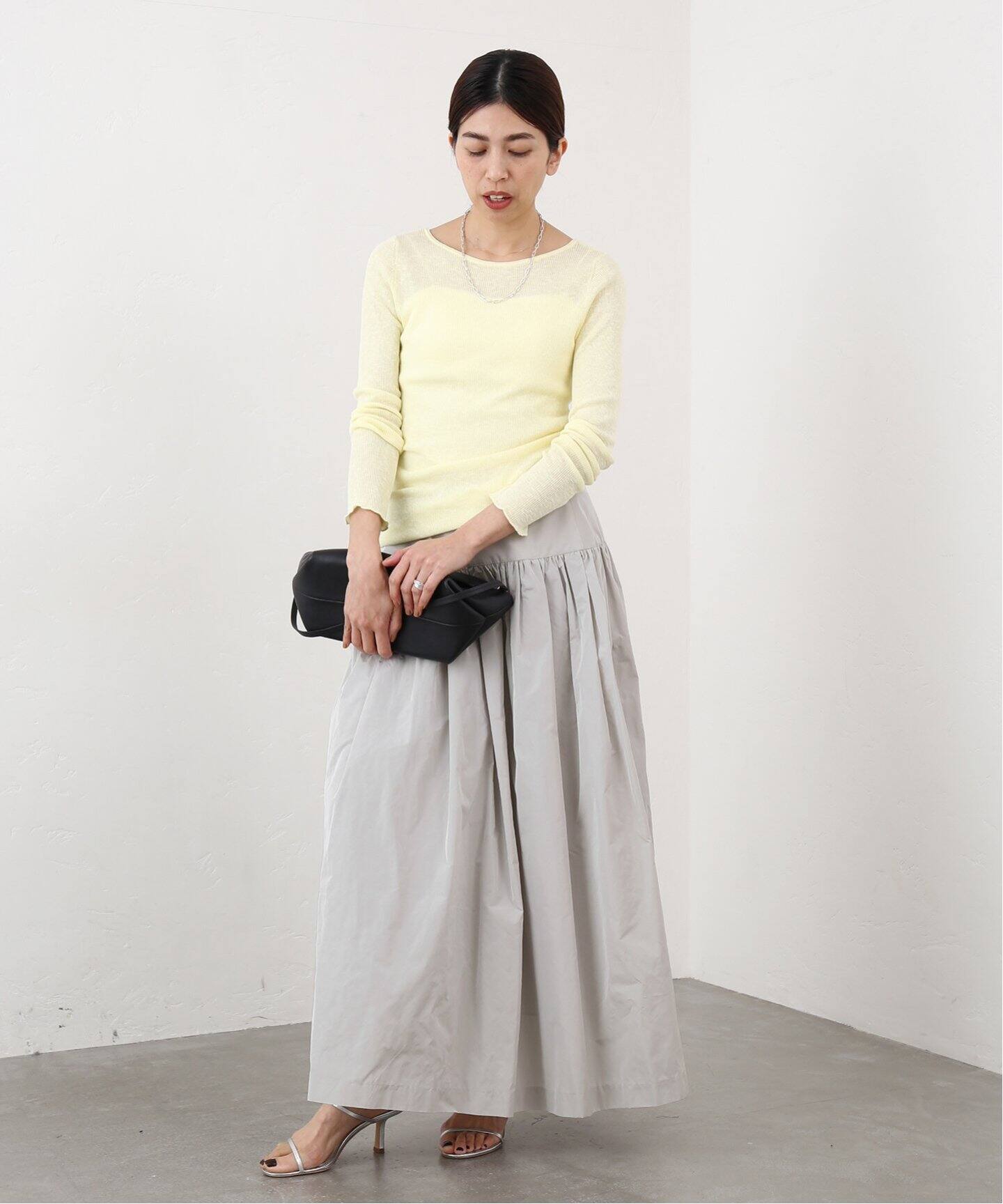 タフタギャザースカート（ロング・マキシ丈スカート）｜IENA（イエナ